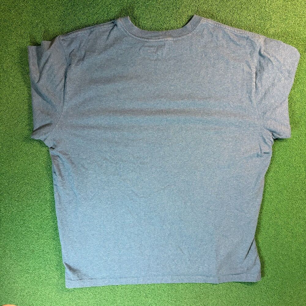 Size XL Mens - Carhartt K87 Heather Blue Loose Fit Pocket Work T Shirt - Picture 3 of 6